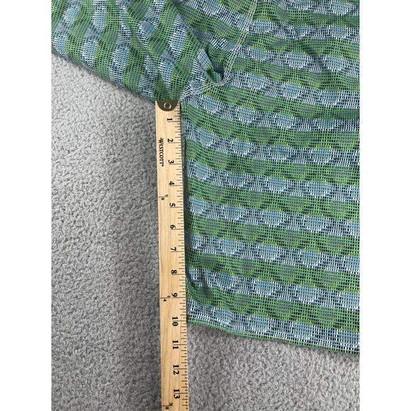 LL Bean Swim Shorts Boys 16 Trunks Green Geometric Drawstring Lined Pocket - Picture 10 of 13